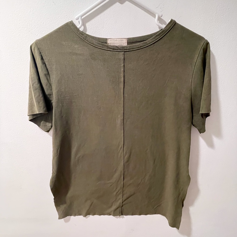 Green Suede T-shirt